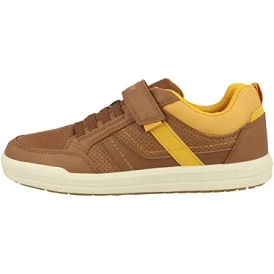 Afbeelding van Geox J Arzach Boy D Sneakers voor jongens, Cognac Dk Yellow.
