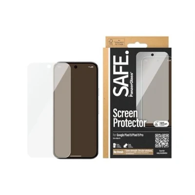 Afbeelding van Safe Ultrabrede pasvorm (1 Stuk, Google Pixel 9, 9 Pro, 8), Smartphone beschermfolie, Transparant
