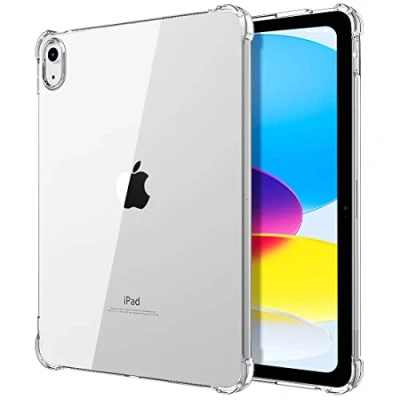Afbeelding van TiMOVO iPad 10e generatie transparante hoes, 2022 dunne en lichte TPU beschermhoes met verhoogde rand achterkant, transparant
