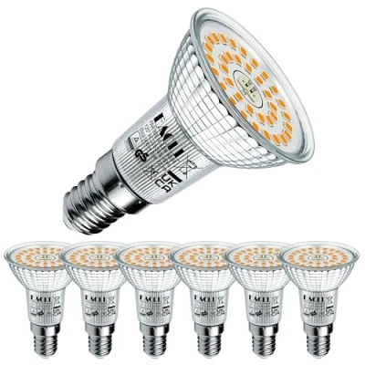 Afbeelding van EACLL E14 LED lamps Warm Wit , 6W Gelijk aan 90W R50 Halogeenlampen, 6 pack 2700K 850lm AC 230V Geen Flikkering Energiezuinige Verlichting, Stralingshoek 120 Spots, Niet Dimbaar Reflectorlamp
