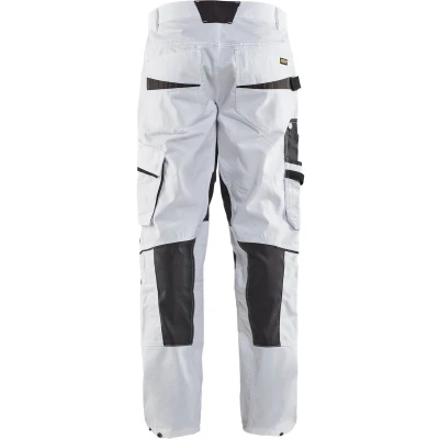 Afbeelding van Blaklader Schilderswerkbroek met stretch 1095 1330 Wit/Donkergrijs D88