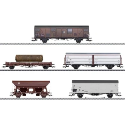 Afbeelding van Märklin 47371 H0 5 delige goederenwagen set BR193 van de DB