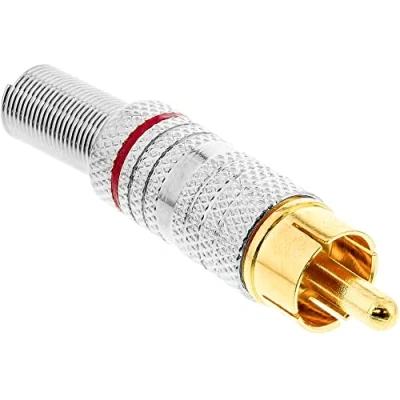 Afbeelding van InLine RCA plug soldeer versie, Audiokabel