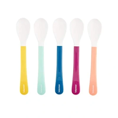 Image de Lot de 5 Cuillères Babymoov 2ème âge Multicolore