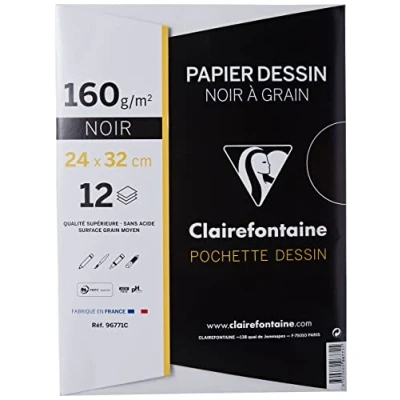 Image de CLAIRFTN POCH 12F NOIR 24X32 160G