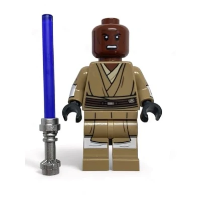 Afbeelding van LEGO Star Wars: Mace Windu figuur met bedrukte armen van Repulic Fighter Tankl