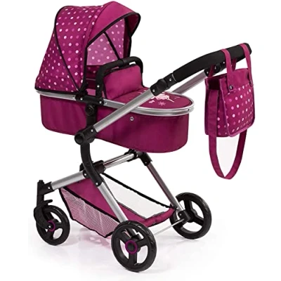 Afbeelding van Bayer Combi Poppenwagen Neo Vario Paars met Fee (18467AA)