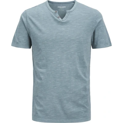 Afbeelding van Jack &amp; Jones T shirt Jjesplit Neck Tee Ss Noos 12164972 Oceanview Mannen Maat M