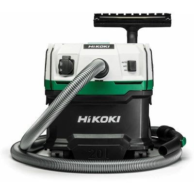 Image de HIKOKI RP200YLWAZ aspirateur eau et poussière avec nettoyage manuel du filtre 230V 1200 W 20 L classe