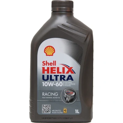 Afbeelding van Shell Helix Ultra Racing 10W 60 1L Motorolie 550040760 MERCEDES BENZ: E Class Saloon, C A Class, VOLKSWAGEN: Golf 5, Polo IV Hatchback