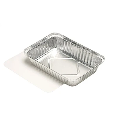 Afbeelding van Papstar Aluminium dienblad zilver 10,50 x 15,70 22,20 cm