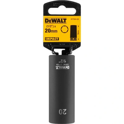 Afbeelding van DEWALT DT7554 QZ impactdop 20mm 1/2&quot; (lang 78mm)