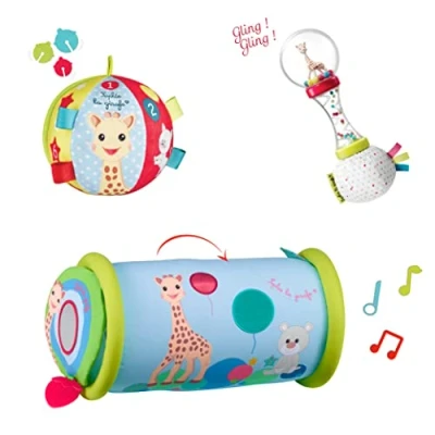Afbeelding van Sophie de giraf Sensory Awakening set Cadeauset Speelset Baby speelgoed 3 Speeltjes Vanaf maanden