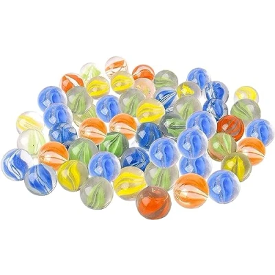 Afbeelding van ARSUK Cat&#039;s Eye gekleurd glas knikkerbanen, wordt geleverd in een tas, bescherming tegen beschadiging, sport speelgoed en buitenspellen (40 stuks kleur marmer)