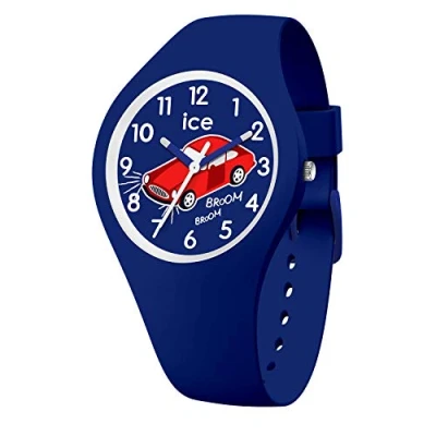 Afbeelding van ICE Watch Fantasia Car Blauw jongenshorloge met siliconen band 018425, Blauw, Klein (34 mm)