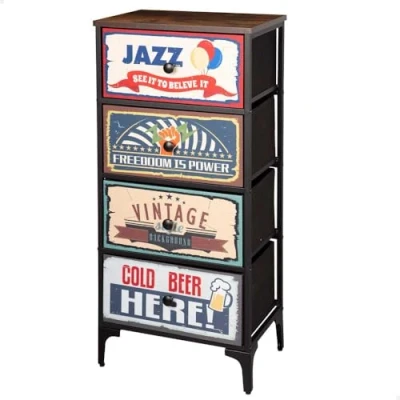 Afbeelding van Ladenkast Max Home Vintage 45 x 98 30 cm