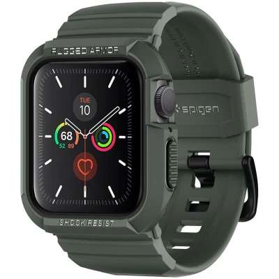 Afbeelding van Spigen Rugged Armor Pro TPU Bandje voor Apple Watch Series 4 (40mm) Military Green
