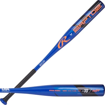 Afbeelding van Rawlings Honkbalknuppel Raptor RUSS5R10 Aluminium Jeugd USA Logo 27 inch / 17 ounce ( 10)