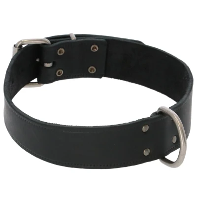 Afbeelding van Adori Halsband Vetleder Met Print Zwart Hondenhalsband 70x4.0 cm