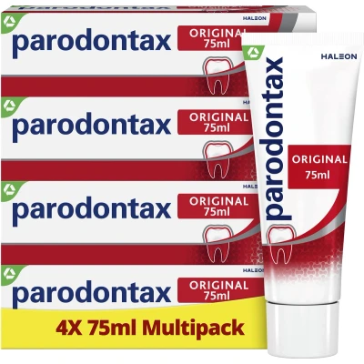 Afbeelding van Parodontax Original dagelijkse Tandpasta tegen bloedend tandvlees 4x75 ml