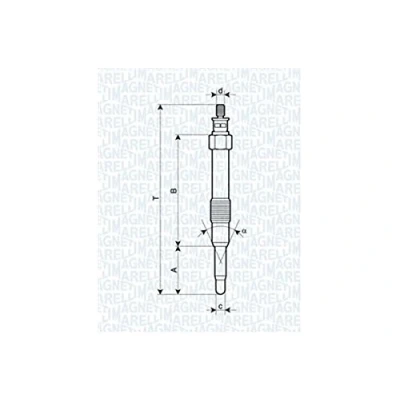 Afbeelding van MAGNETI MARELLI 062900000304 Gloeibougie 11V 10A M10X1 FIAT: Brava Hatchback