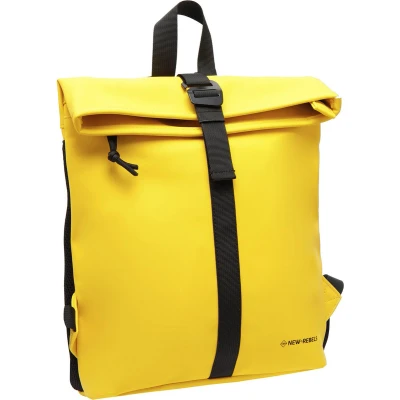Afbeelding van New Rebels Mart Waterafstotende Rolltop Rugzak Medium Geel