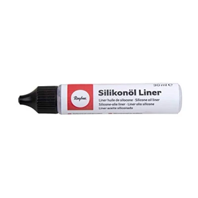Afbeelding van Rayher 34453000 Siliconenolie voor giethars, 30 ml fles, acrylgiettechniek, wit