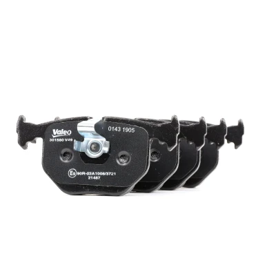 Afbeelding van VALEO 301580 Remblokkenset FIRST Achteras Excl. slijtage waarschuwingscontact Met anti kreukplaat BMW: X3, X5, 3 Saloon, LAND ROVER: Range Rover