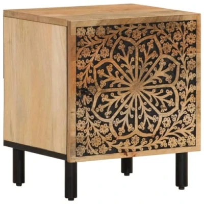 Image de vidaXL Tables de chevet 2 pcs 40x33x46 cm Bois manguier solide345215
