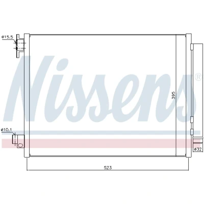 Afbeelding van Nissens Airco condensor 940321