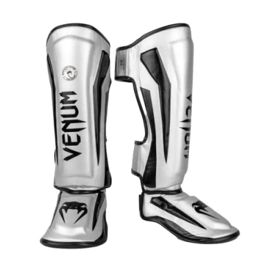 Afbeelding van Venum, Elite Standup Scheenbescherming, heren, L, zilver/zwart