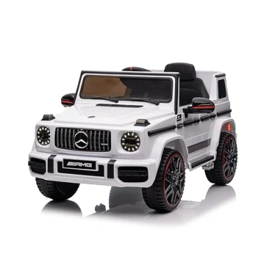 Afbeelding van Mercedes G63 AMG Cabrio 12V Kinderauto Wit