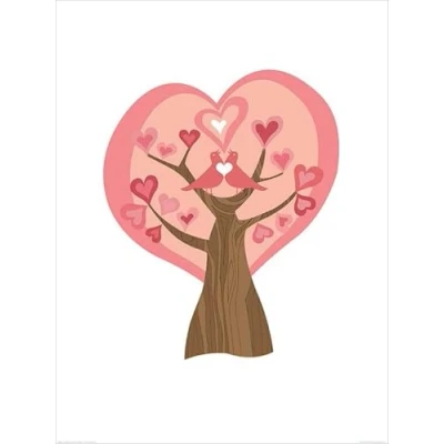Afbeelding van Pyramid Poster Valentina Ramos Tree Love 80 X 60 Cm Multicolor