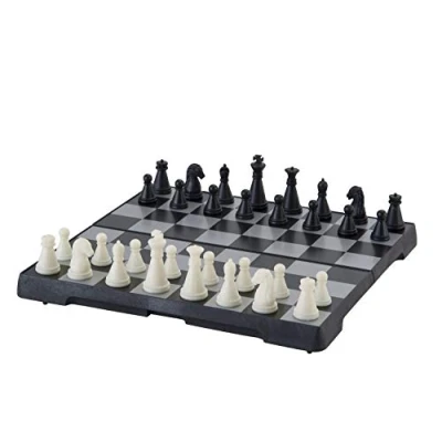 Image de Engelhart 200711 Jeu d&#039;Échecs Magnétique de Voyage 16 cm Compact et Pliable Échiquier Pratique Stratégie À partir 6 Ans
