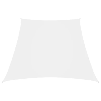 Afbeelding van Zonnezeil trapezium 2/4x3 m oxford stof wit