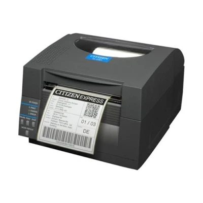 Image de Citizen CL S521II Imprimante d&#039;étiquettes thermique direct Rouleau (11,8 cm) 203 dpi jusqu&#039;à 150 mm/sec USB, série noir