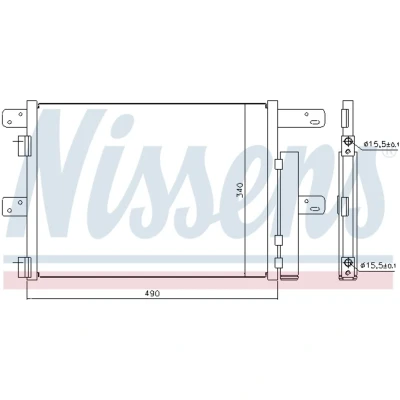 Afbeelding van Nissens Airco condensor 940096