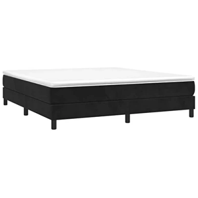 Image de vidaXL Cadre de lit sans matelas noir 160x200 cm velours3120780