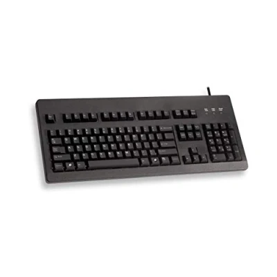 Afbeelding van CHERRY G80 3000, EU lay out, QWERTY toetsenbord, bekabeld mechanisch MX blauwe schakelaars, zwart