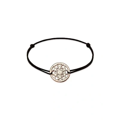 Afbeelding van Elli Ornament Armband roségoldcoloured/black, Dames, Maat: 17, Roségold coloured/black
