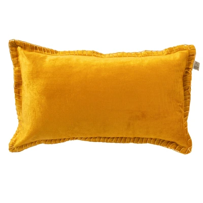 Afbeelding van Dutch Decor REBEL Sierkussen velvet 30x50 cm Golden Glow geel