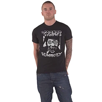 Afbeelding van The Cramps Human Fly Heren T shirt M Zwart