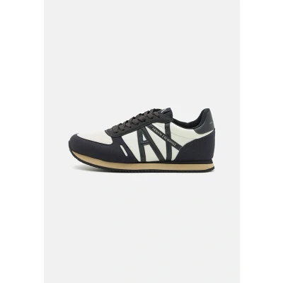 Afbeelding van Armani Exchange Sneakers laag, Heren, Maat: 40, Dark navy/off white Textiel