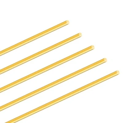Afbeelding van iMeistek 5 stuks massief messing ronde stangen 4 mm lengte 350 stang voor RC handgrepen doe het zelf