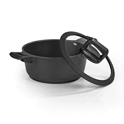 Afbeelding van N8WERK Kookpan Aluminium gietijzer 24cm zwart Kleurverandering
