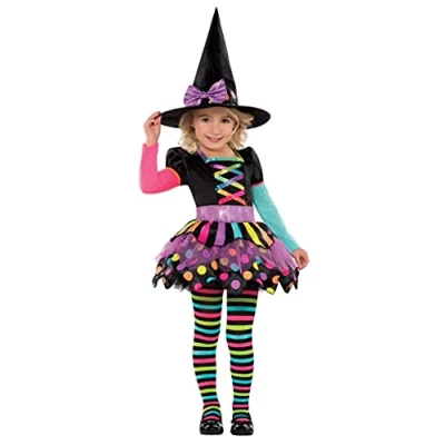 Afbeelding van &quot;Verkleedkostuum voor meisjes kleur heks Halloween Kinderkostuums 98/104&quot;