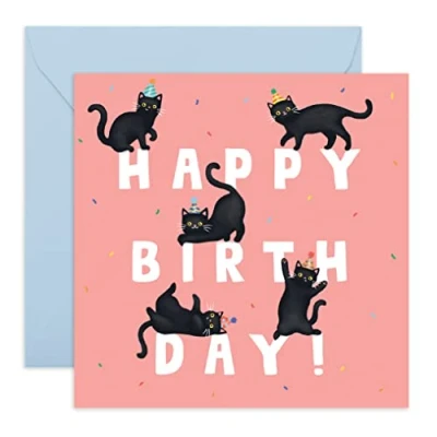 Afbeelding van Central 23 Verjaardagskaart Voor katten Verjaardagsletters kinderen mannen en vrouwen mama papa Wordt geleverd met grappige recyclebare stickers