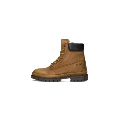 Afbeelding van Hip H1704 Sneakers Jongens Leren Sneaker Camel Maat 37