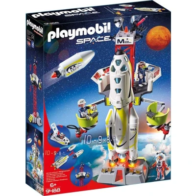 Image de Playmobil Space Mission sur Mars 9488 Fusée avec plateforme de lancement