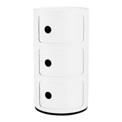 Afbeelding van Kartell Componibili Kast 3 Modules Mat Wit